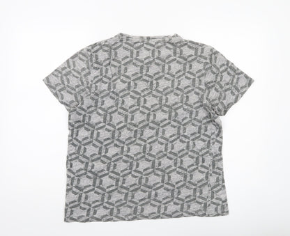 Womens UK Size S Ted Baker Grey Basic T-Shirt