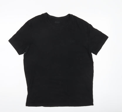 Mens UK Size M HUGO BOSS Black  T-Shirt
