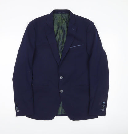 Mens UK Size 36 Remus Uomo Regular Blue Suit Jacket