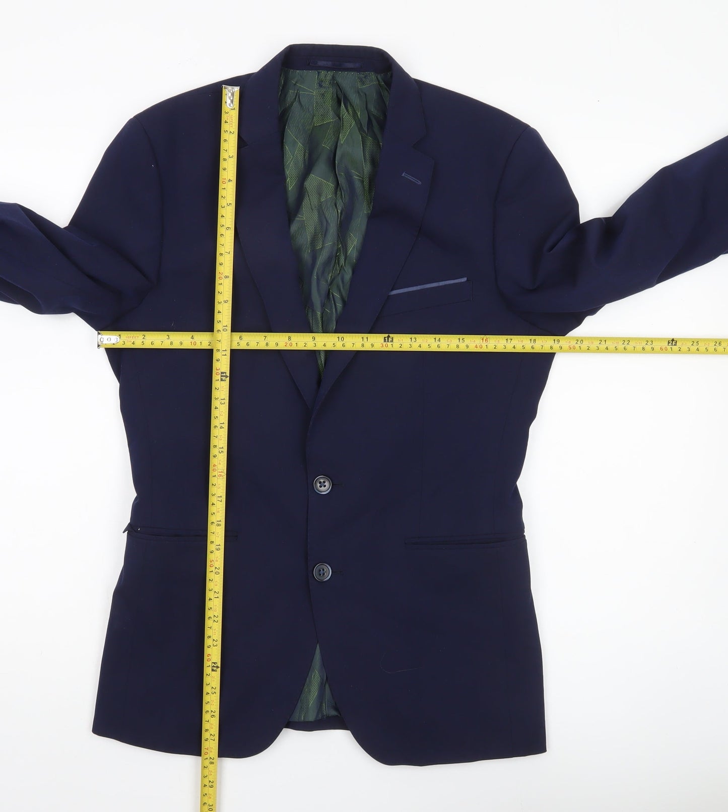 Mens UK Size 36 Remus Uomo Regular Blue Suit Jacket