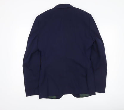 Mens UK Size 36 Remus Uomo Regular Blue Suit Jacket
