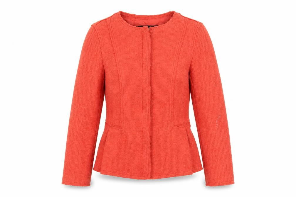 Womens UK Size S Zara Basic Red Basic Jacket