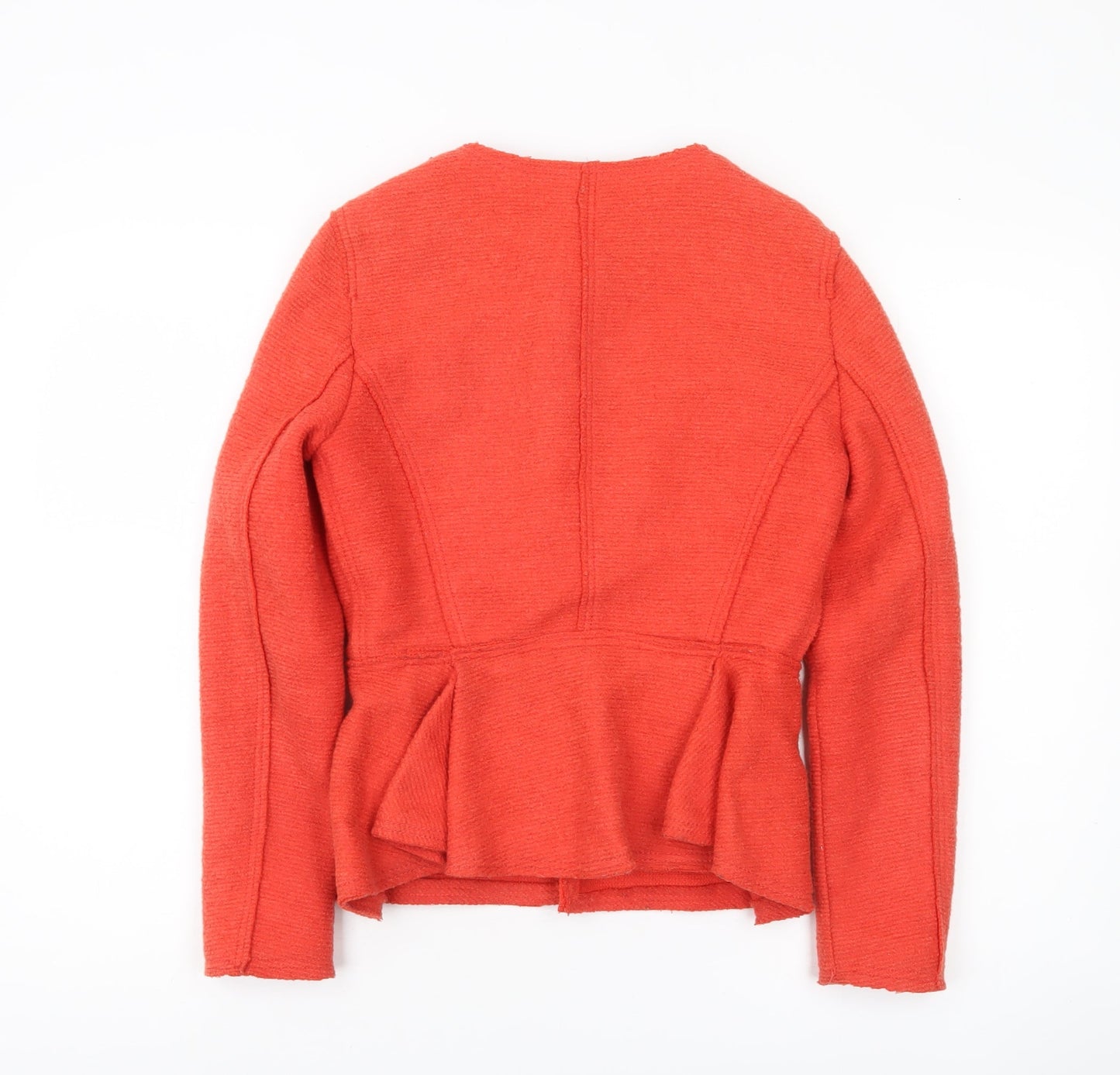Womens UK Size S Zara Basic Red Basic Jacket
