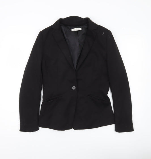 H&M Women’s Black Blazer Size 10 Tailored Workwear Jacket