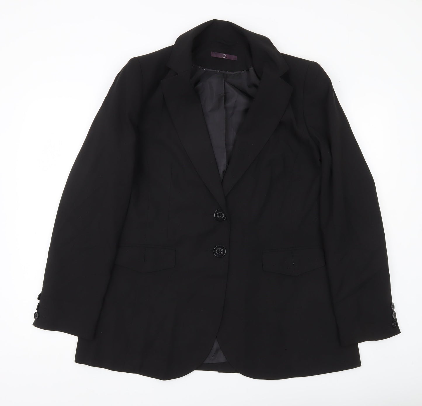 Evans Women’s Black Size 16 Single-Breasted Suit Jacket Blazer