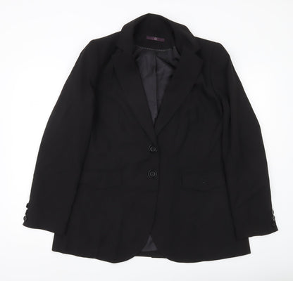 Evans Women’s Black Size 16 Single-Breasted Suit Jacket Blazer