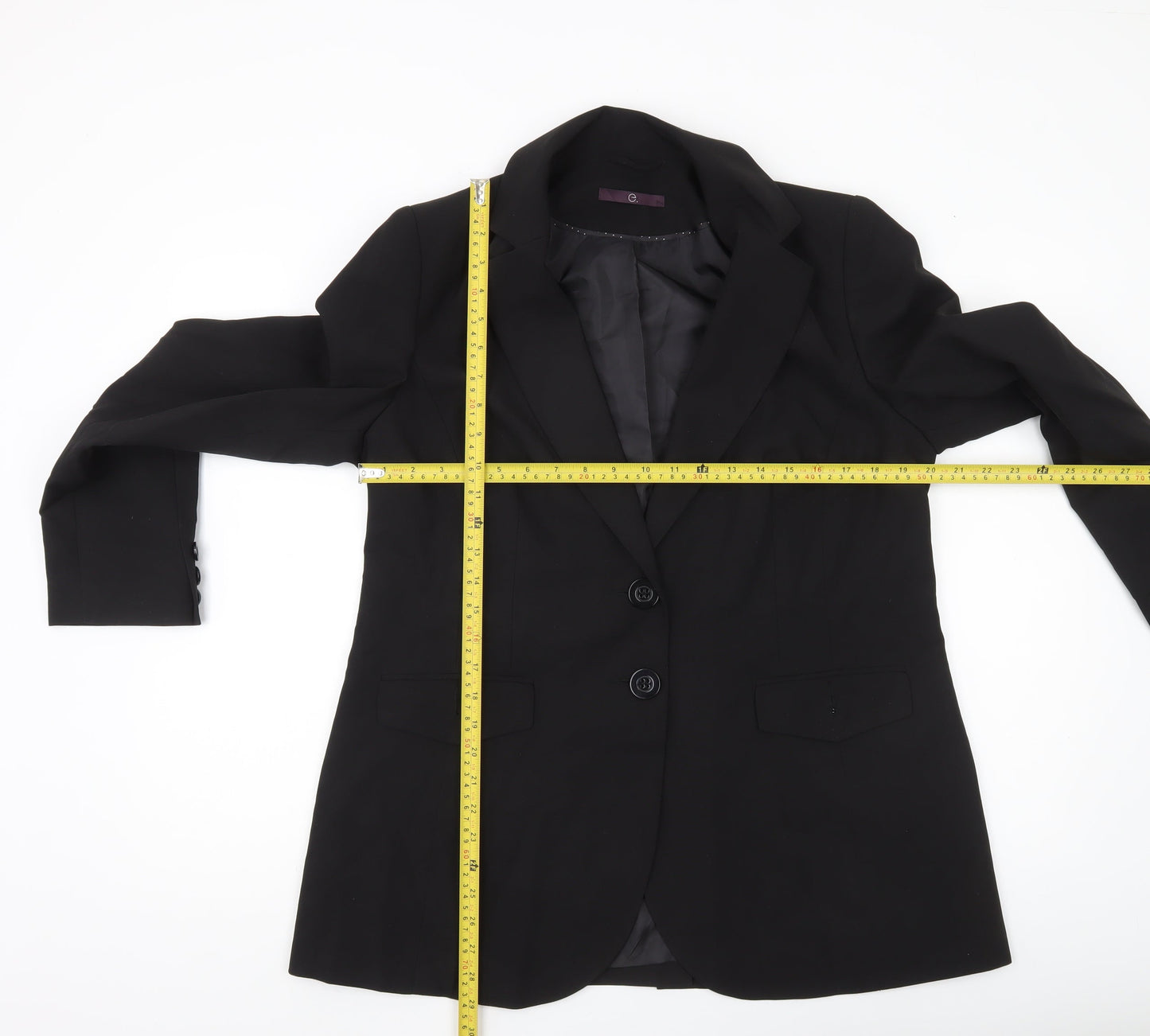 Evans Women’s Black Size 16 Single-Breasted Suit Jacket Blazer