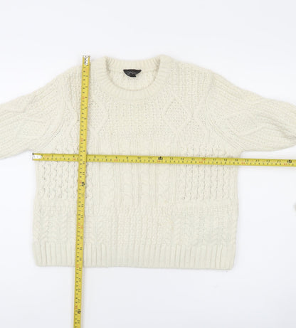 Womens UK Size 12 Topshop Ivory Pullover Jumper