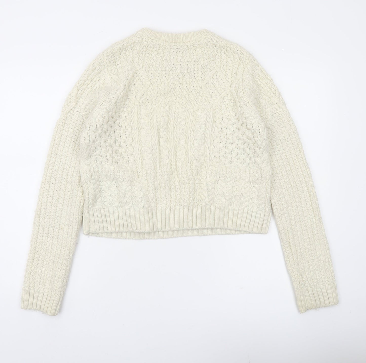 Womens UK Size 12 Topshop Ivory Pullover Jumper