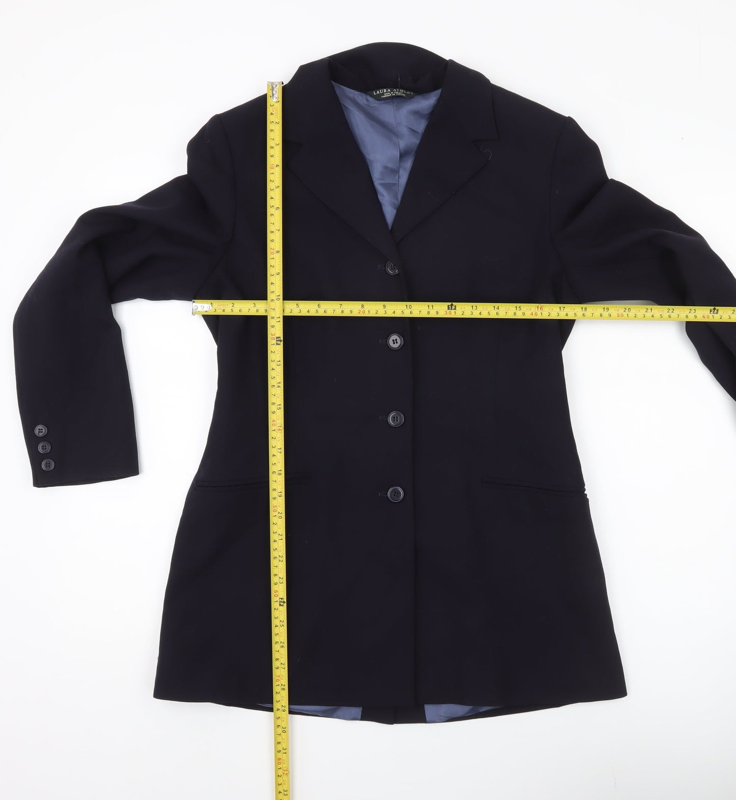 Laura Ashley Women’s Black Wool Suit Jacket UK 12 Regular Fit