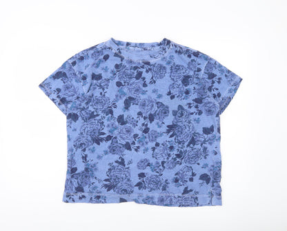Womens UK Size M Old Navy Blue Basic T-Shirt