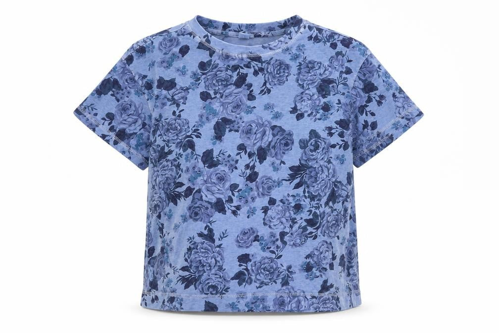 Womens UK Size M Old Navy Blue Basic T-Shirt