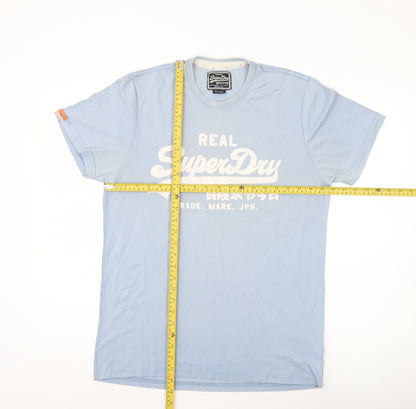 Superdry Men’s Blue Graphic Print Vintage Logo T-Shirt Size L