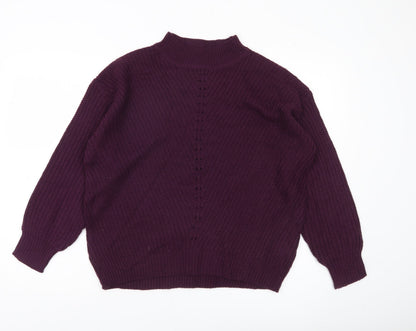 Womens UK Size M Beloved Purple Pullover Jumper