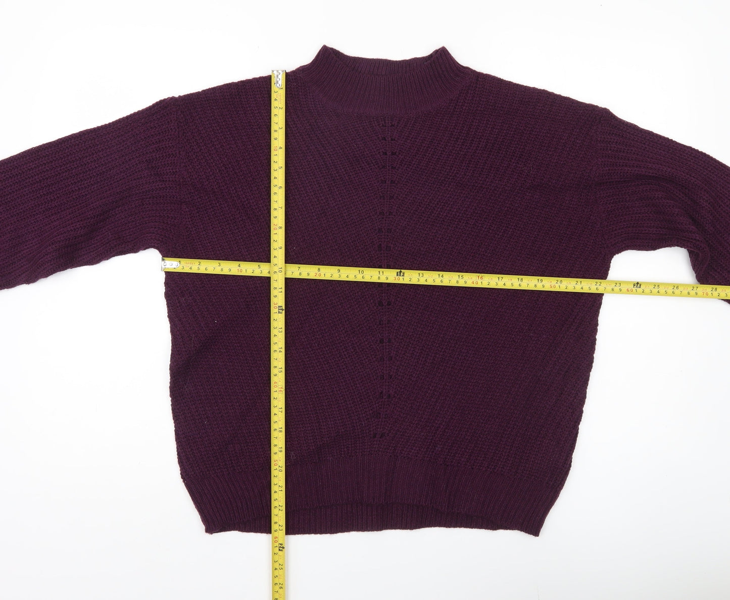 Womens UK Size M Beloved Purple Pullover Jumper