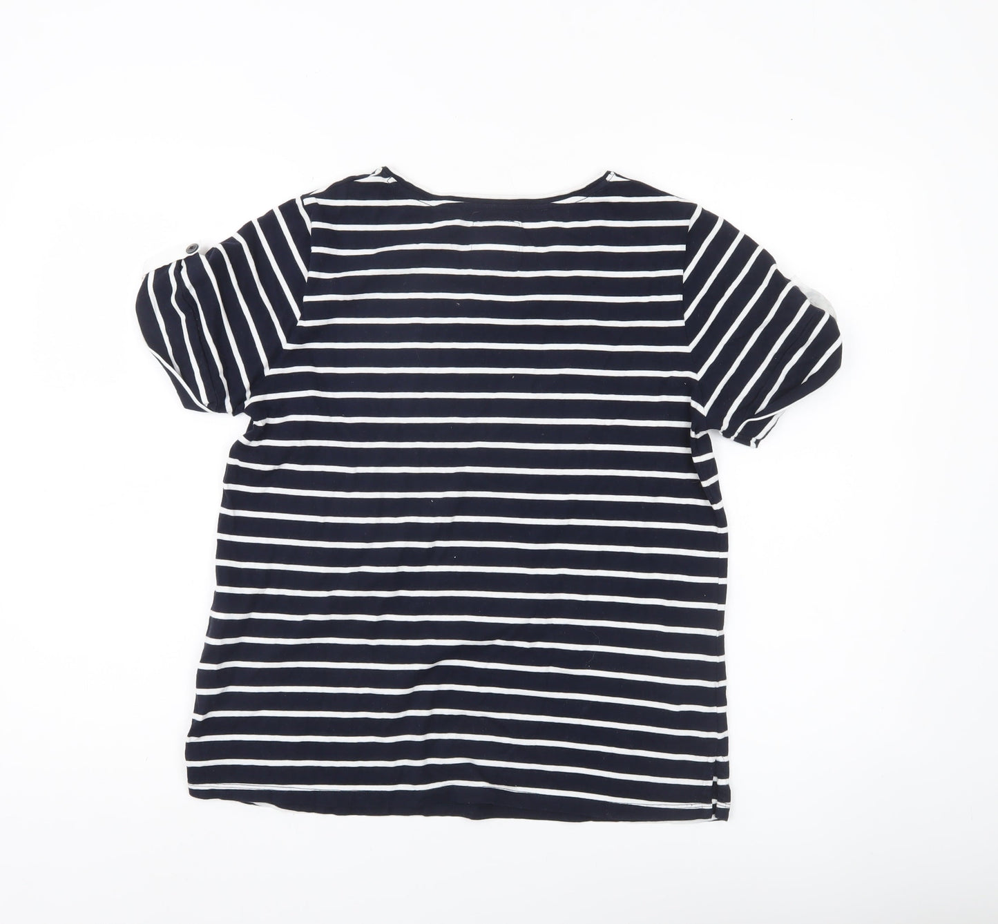 Womens UK Size 12 Crew Clothing Company Blue Basic T-Shirt