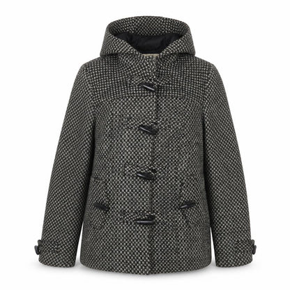 Womens UK Size 12 BHS Black Duffle Coat