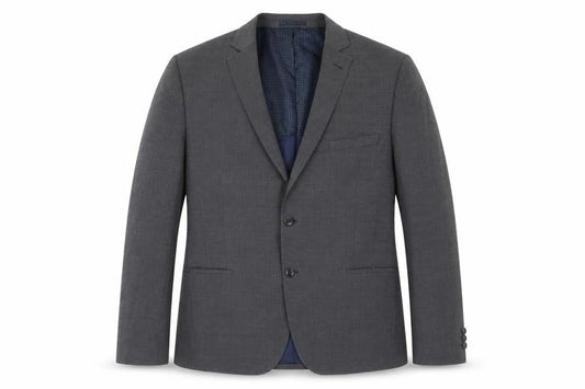 Marks and Spencer Men Grey Wool Blend Blazer Jacket Size 44 M Classic Fit