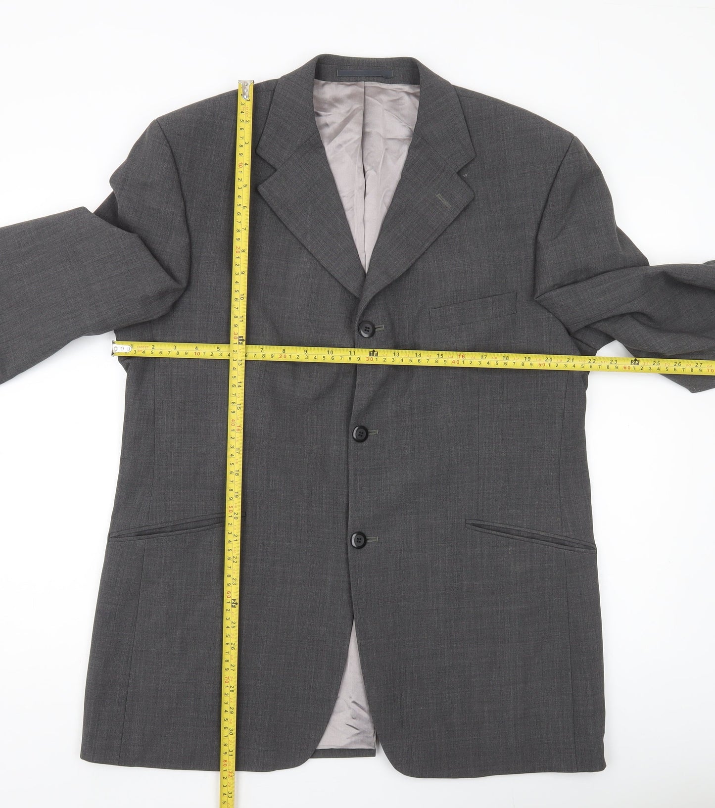 Gibson Men’s Grey Wool Blend 42” Regular Blazer Jacket