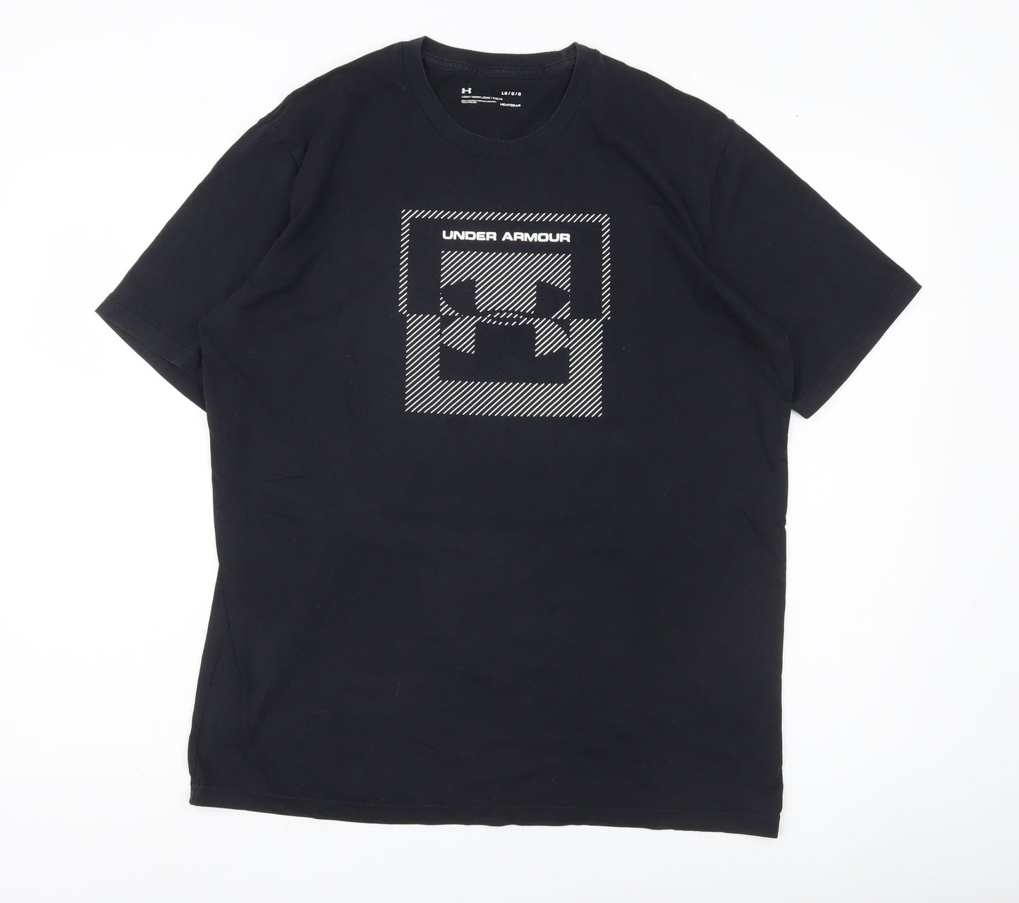 Under Armour Men's Black Graphic Logo T-Shirt Size L Relaxed Fit