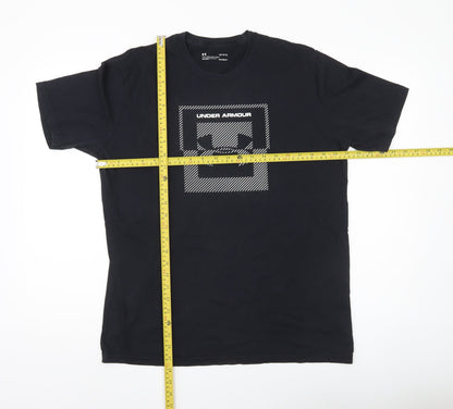 Under Armour Men's Black Graphic Logo T-Shirt Size L Relaxed Fit