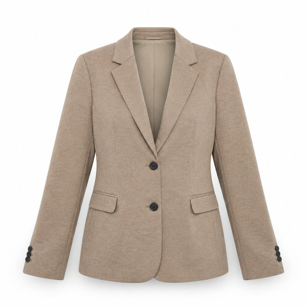 Womens UK Size L Zara Basic Regular Brown Blazer