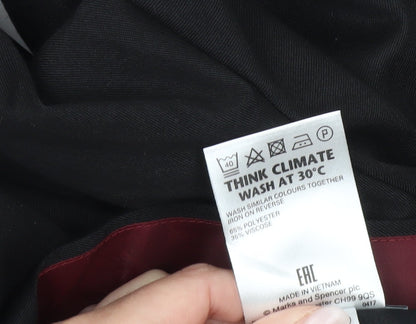 Marks and Spencer Men’s Black 42W 31L Regular Fit Dress Trousers