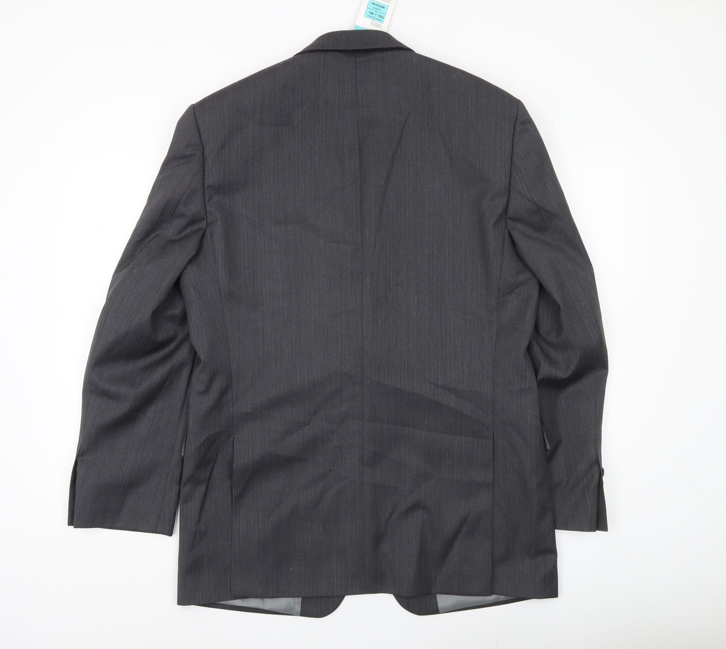 Marks and Spencer Men's Grey 40R Wool Blend Blazer Jacket