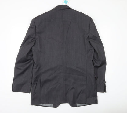 Marks and Spencer Men's Grey 40R Wool Blend Blazer Jacket