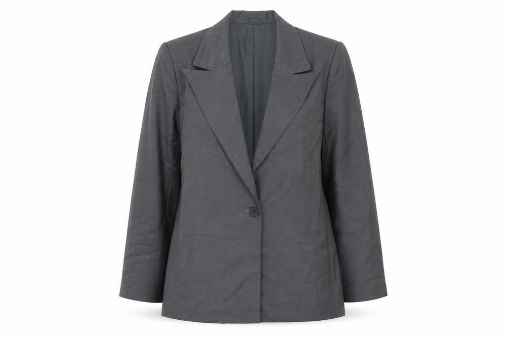 Womens UK Size 8 PRETTYLITTLETHING Regular Grey Blazer
