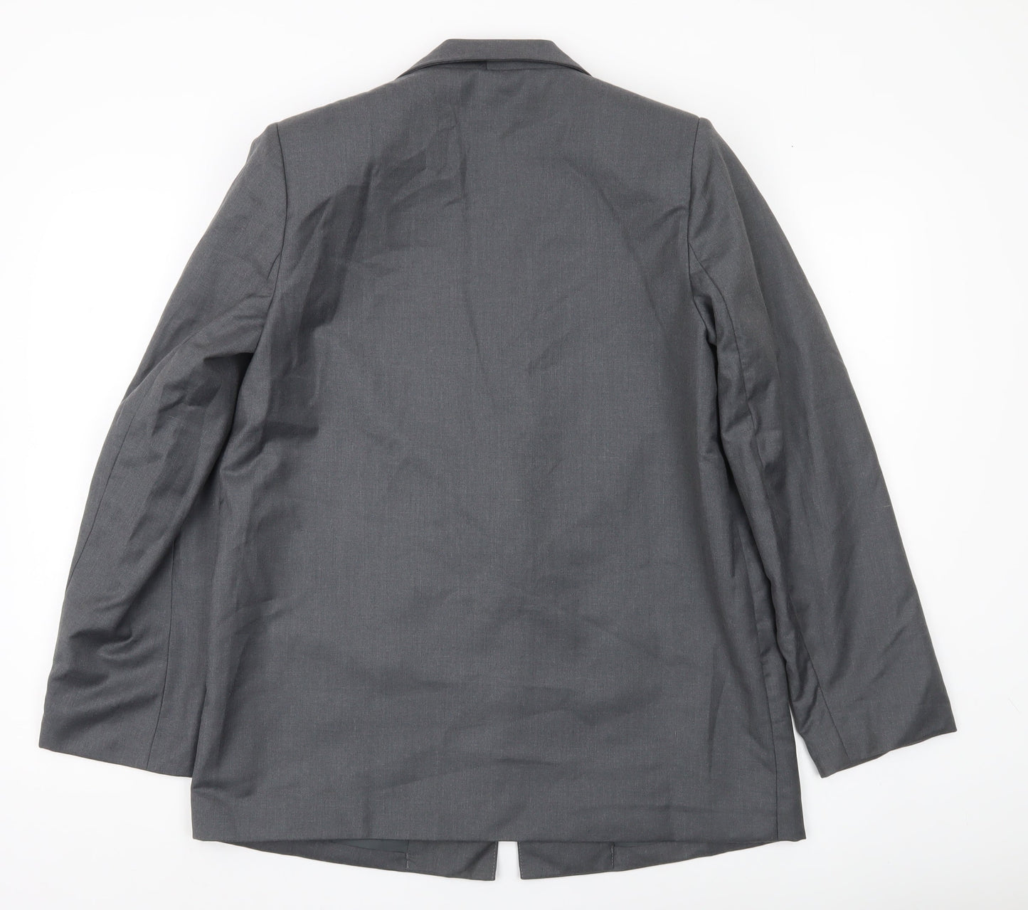 PrettyLittleThing Women's Grey Size 8 Single Breasted Blazer Jacket