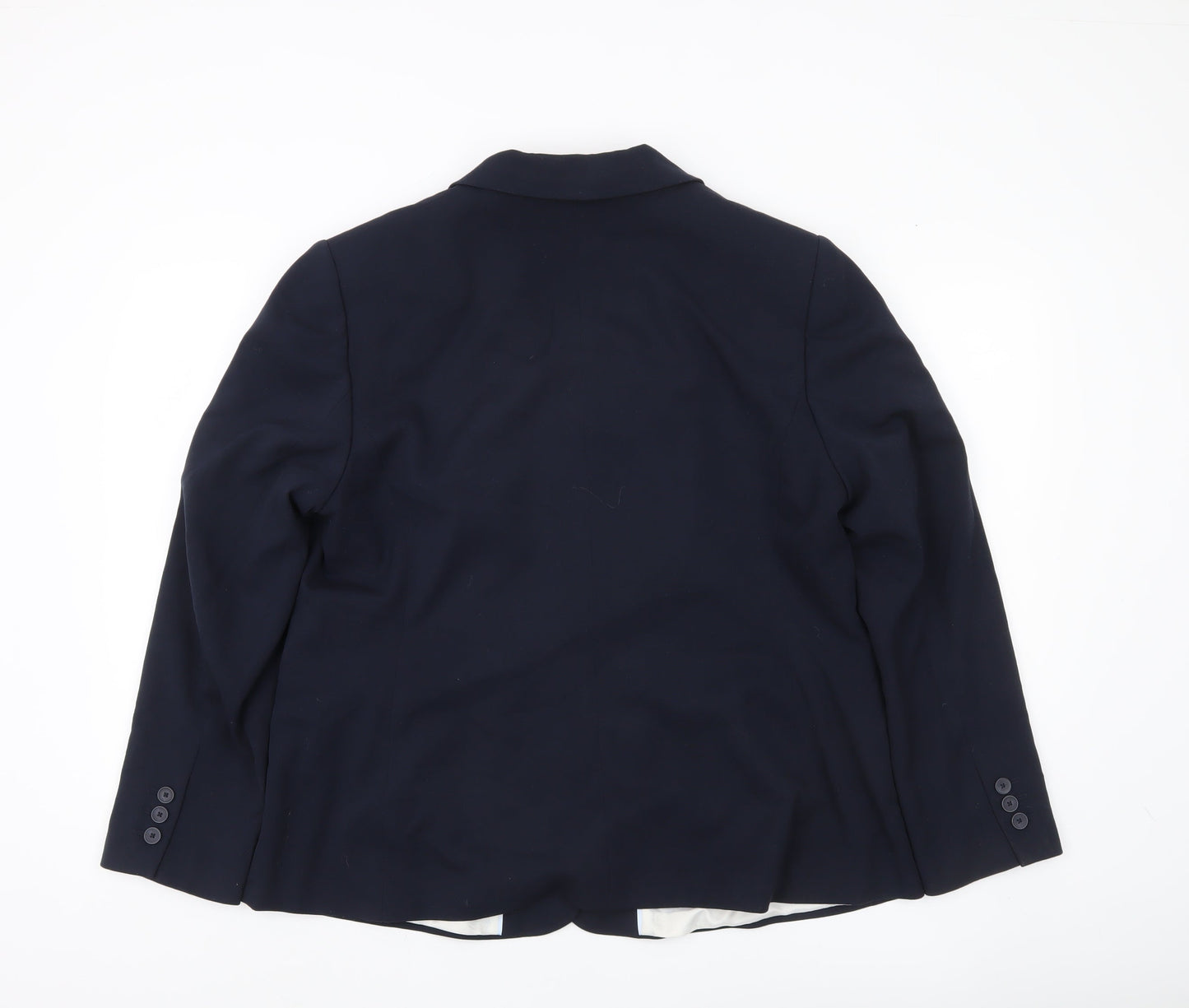 Marks and Spencer Women’s Blue Blazer Jacket UK 18 Regular Fit