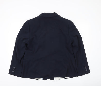 Marks and Spencer Women’s Blue Blazer Jacket UK 18 Regular Fit