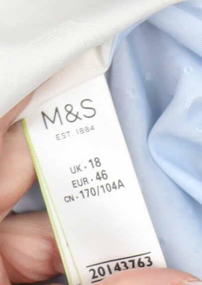 Marks and Spencer Women’s Blue Blazer Jacket UK 18 Regular Fit