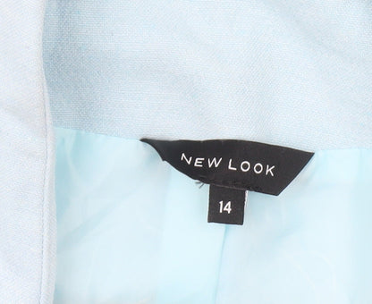 New Look Women’s Blue Blazer Jacket Size 14 Regular Fit Workwear