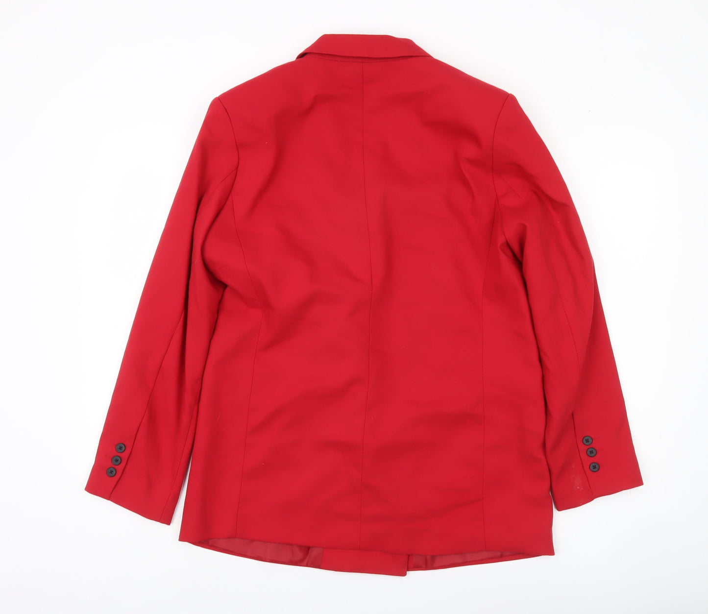 Stradivarius Women’s Red Double-Breasted Blazer Size 12