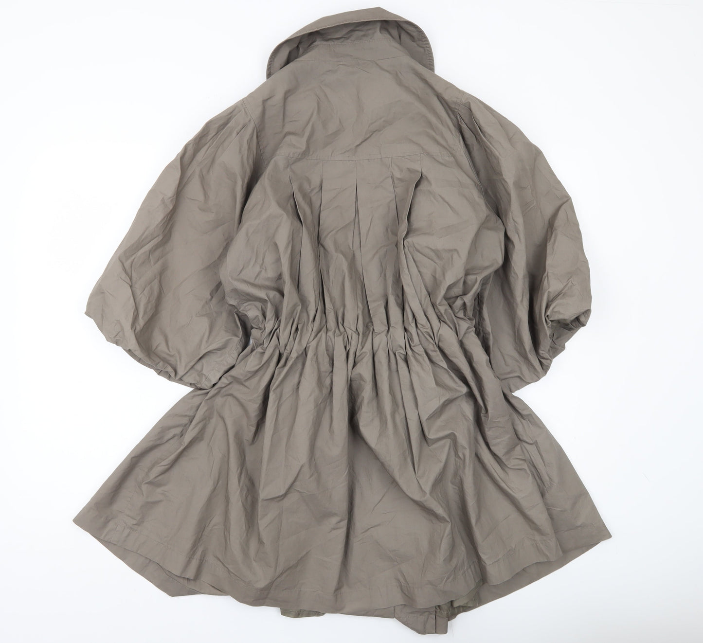 Marks & Spencer Womens Brown Coat UK 16 Trench Belted Mid-Length