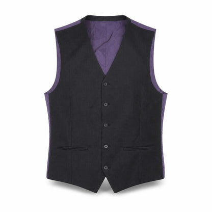 Next Men’s Grey Wool Formal Waistcoat 40R Classic Five-Button