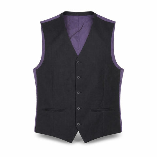 Next Men’s Grey Wool Formal Waistcoat 40R Classic Five-Button