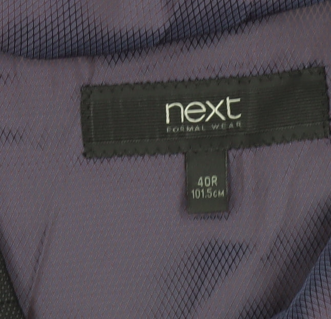 Next Men’s Grey Wool Formal Waistcoat 40R Classic Five-Button