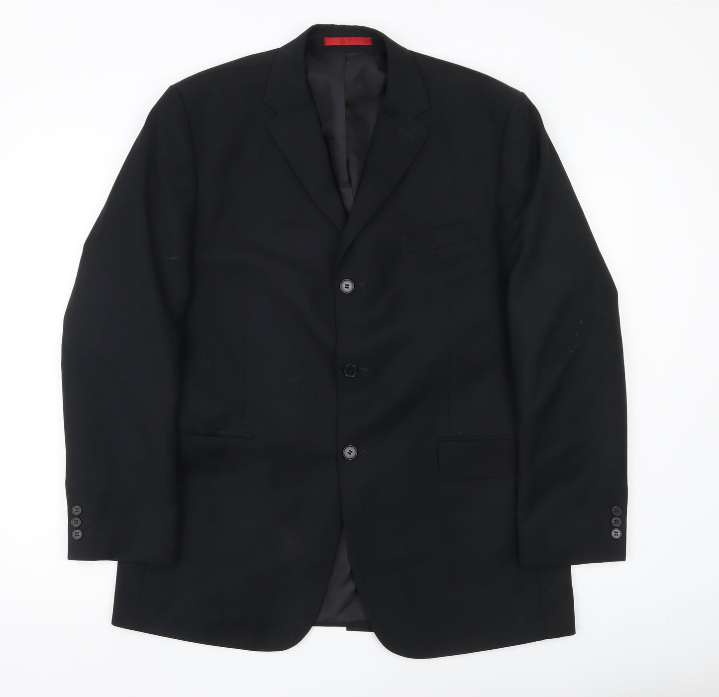 Burton Men’s Black Blazer 42R Notch Lapel Two Button Jacket