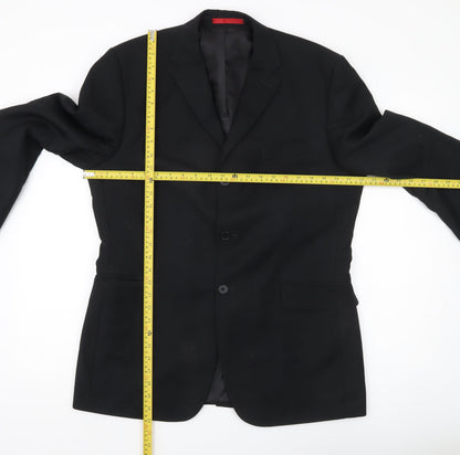 Burton Men’s Black Blazer 42R Notch Lapel Two Button Jacket