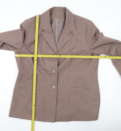 Bonmarché Women’s Brown Size 20 Notch Lapel Blazer Jacket