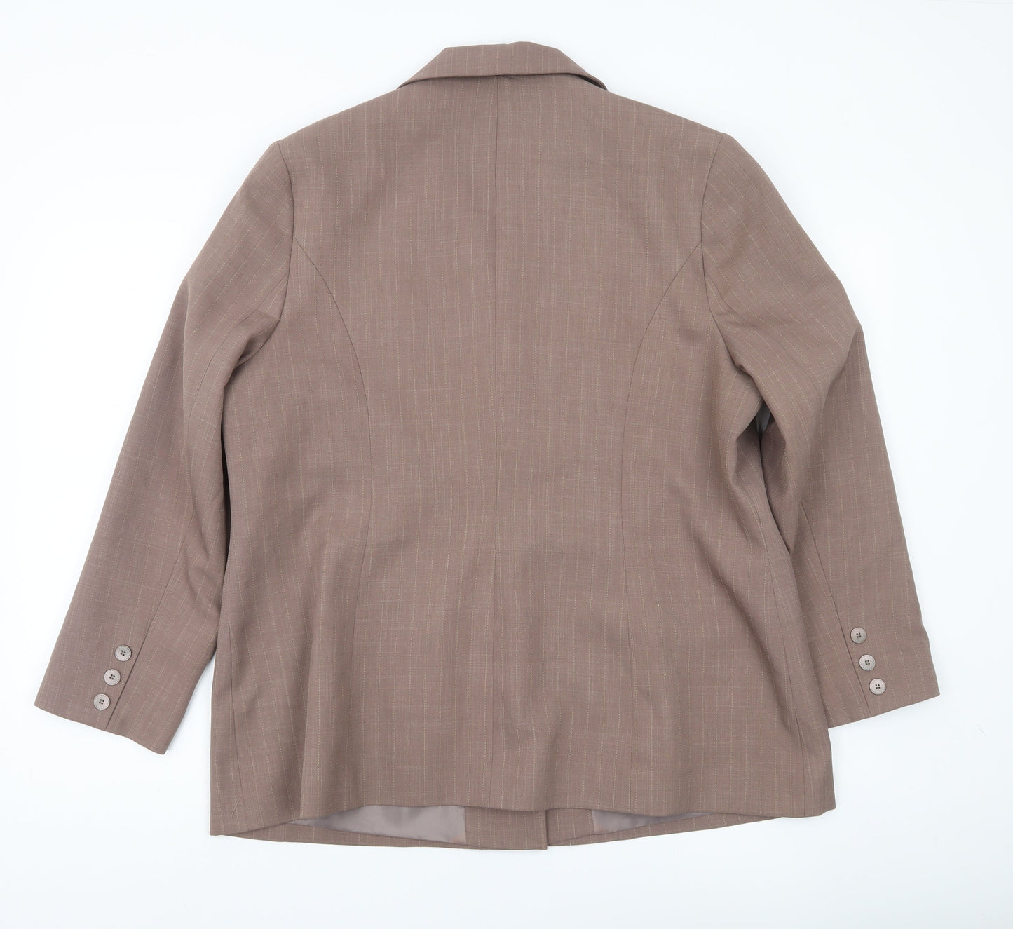 Bonmarché Women’s Brown Size 20 Notch Lapel Blazer Jacket