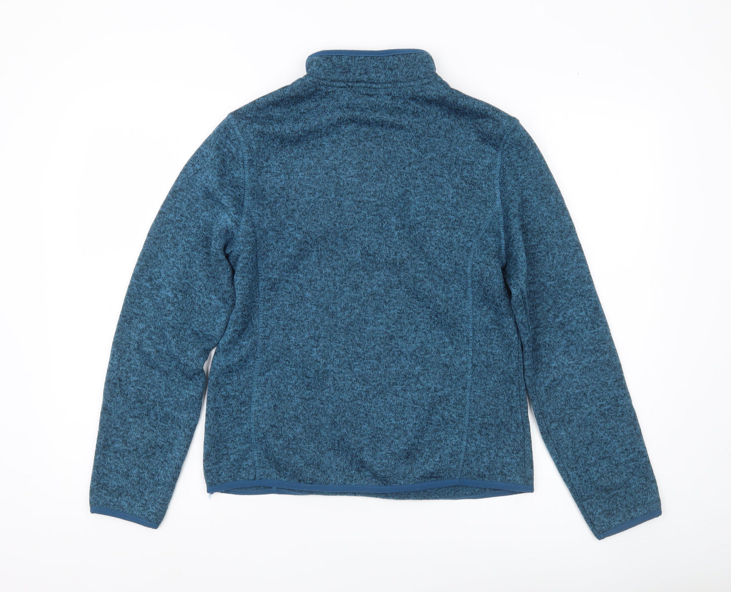 Crane Womens Blue Small Fleece Sweatshirt 1/2 Zip Pullover Activewear