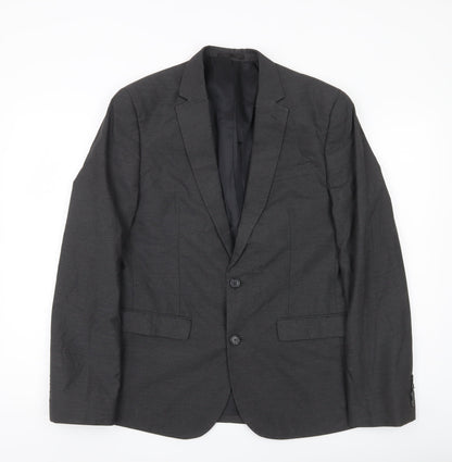 ASOS Men’s Grey Slim Fit Blazer Jacket Size 40 Chest