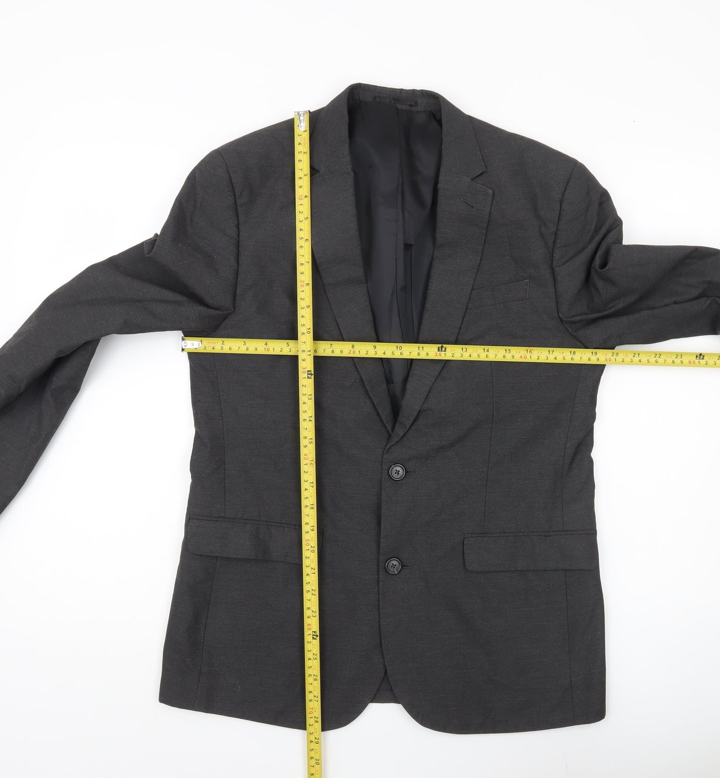 ASOS Men’s Grey Slim Fit Blazer Jacket Size 40 Chest
