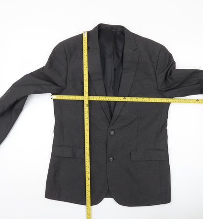 ASOS Men’s Grey Slim Fit Blazer Jacket Size 40 Chest