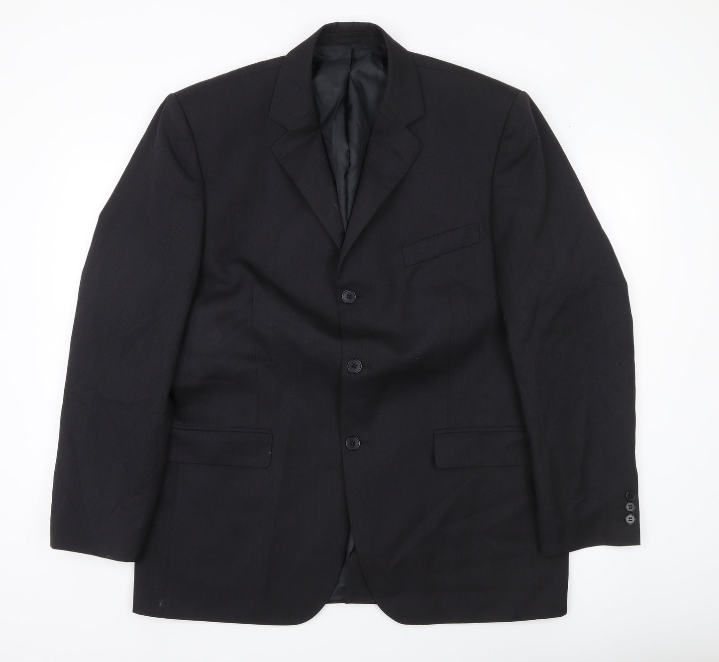 Mens UK Size 42 Burton Regular Black Suit Jacket