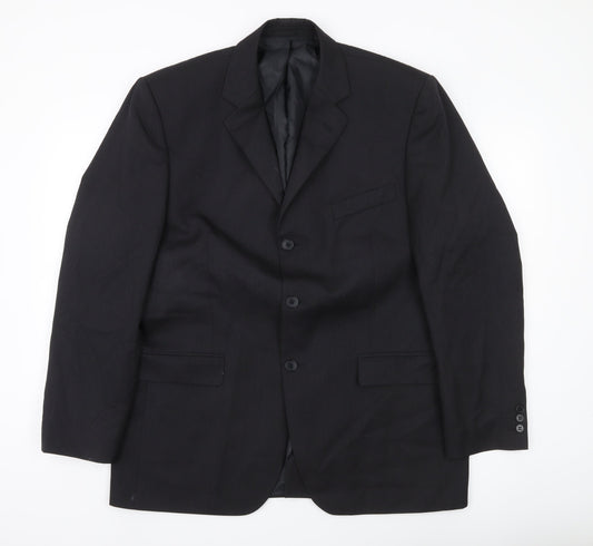 Mens UK Size 42 Burton Regular Black Suit Jacket